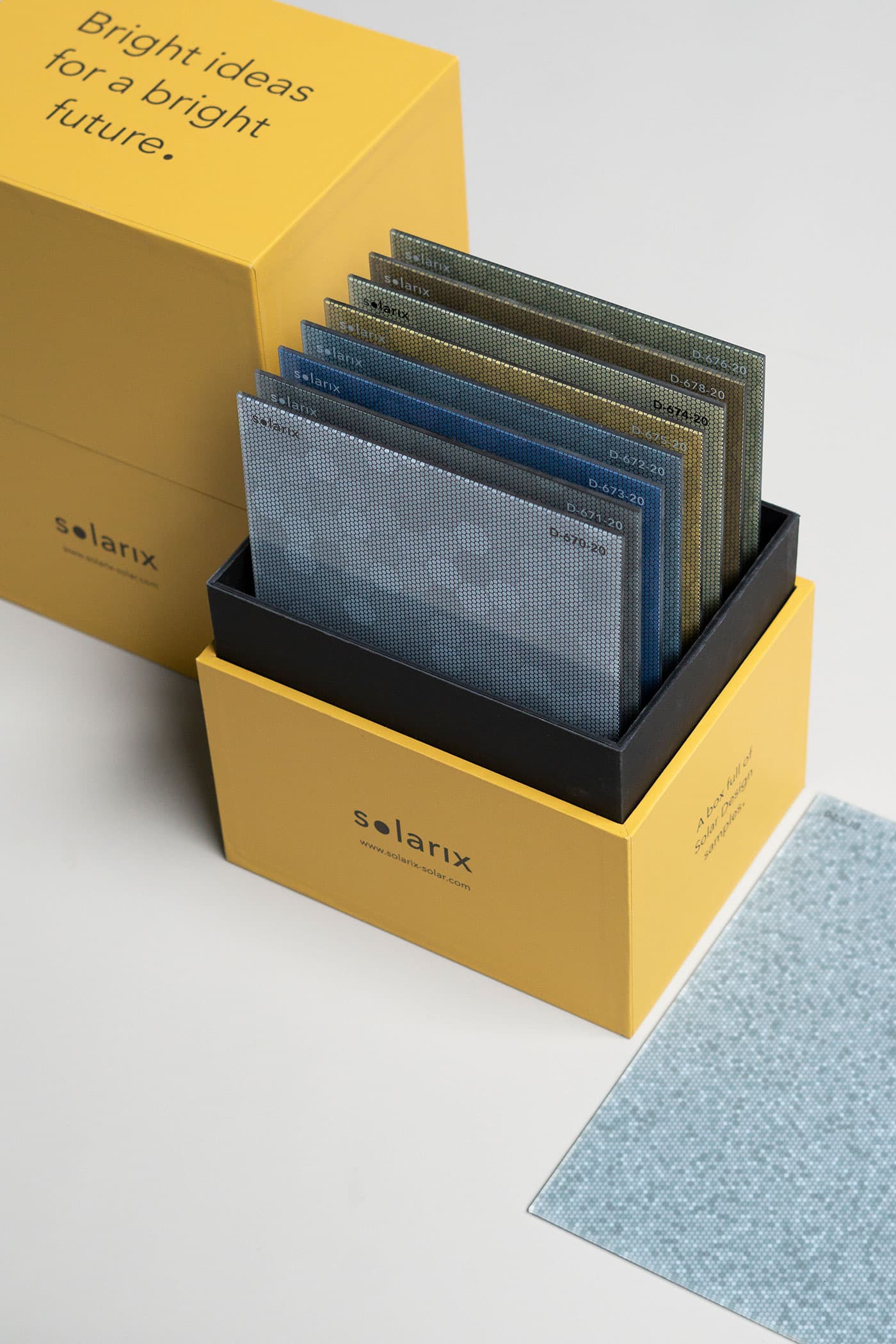 Solar Design Sample Box | Gekleurde zonnepanelen | Solarix